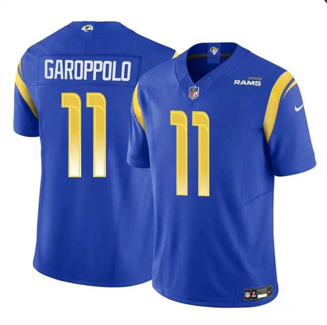 Men & Women & Youth Los Angeles Rams #11 Jimmy Garoppolo Blue 2024 F.U.S.E. Vapor Untouchable Football Stitched Jersey->los angeles chargers->NFL Jersey